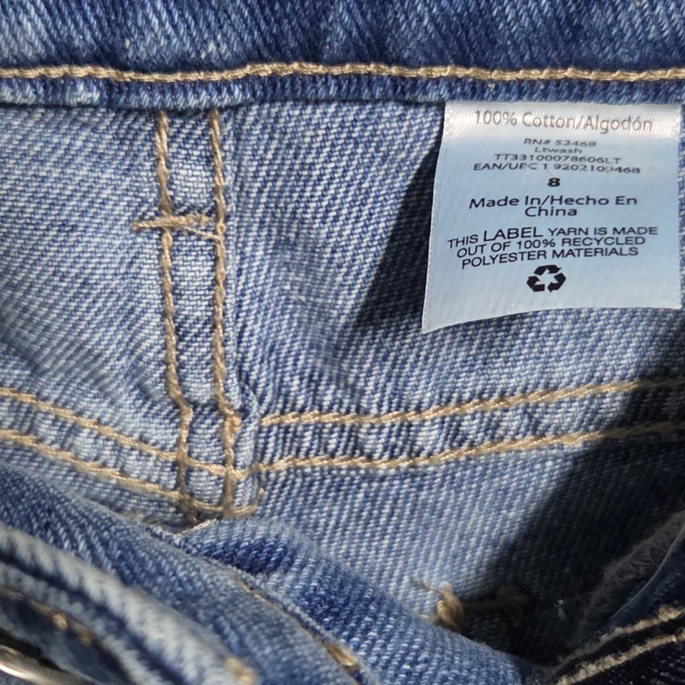 NWT Time and Tru High Rise Cropped Jeans Size 8 - Picture 8 of 8